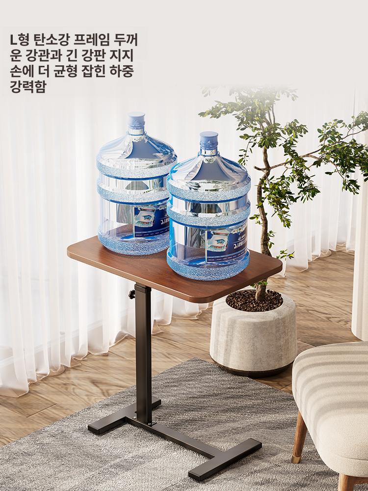 스탠딩 접이식 리프팅 데스크 월넛 데스크탑 숨겨진 바퀴 접이식모델월넛블랙이동식 - 상세 이미지 5