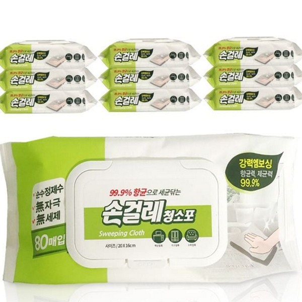 두꺼운 손걸레 청소포 엠보싱 물티슈 청소포 일회용 다용도 바닥 주방 - 상품 이미지