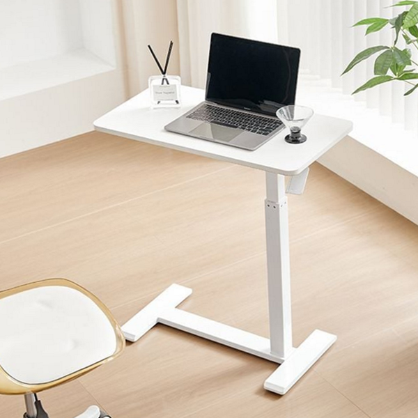 이동식 유압식 사이드 테이블 바퀴형 높이 조절 테이블 노트북 소파