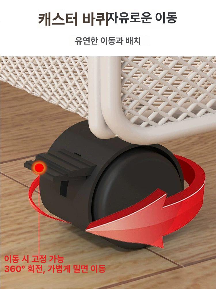 책상 밑 수납장 사무실 보조 미니 슬림 서랍장 아래 서류 트롤리 선반 철제 슬라이딩 - 상세 이미지 3