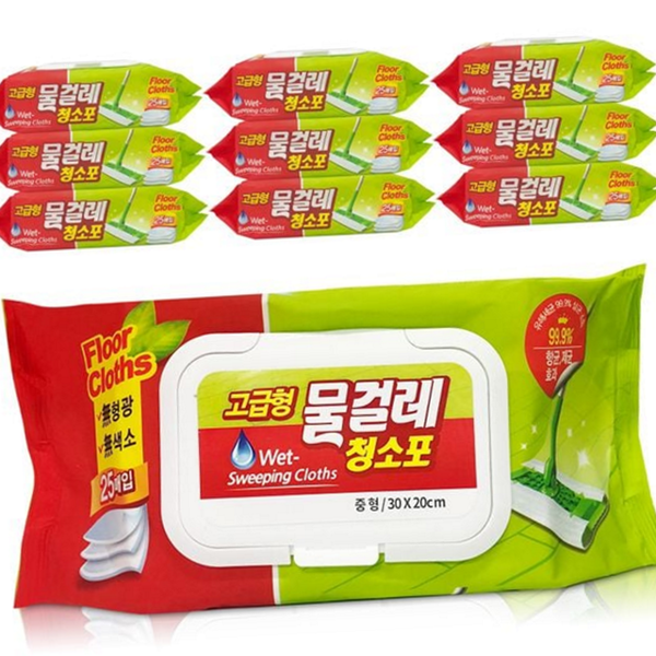 일회용 물걸레 청소포 극세사 청소용 물티슈 주방 바닥 간편 청소 - 상품 이미지