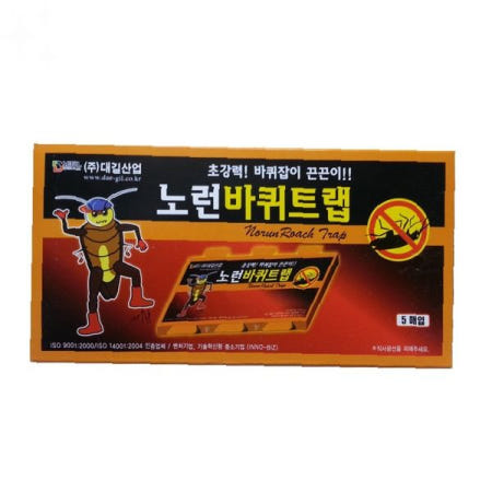 HADDANG 해충 퇴치 바퀴벌레 트랩 5매입 끈끈이 포획 주방 싱크대 화장실 베란다 서랍장