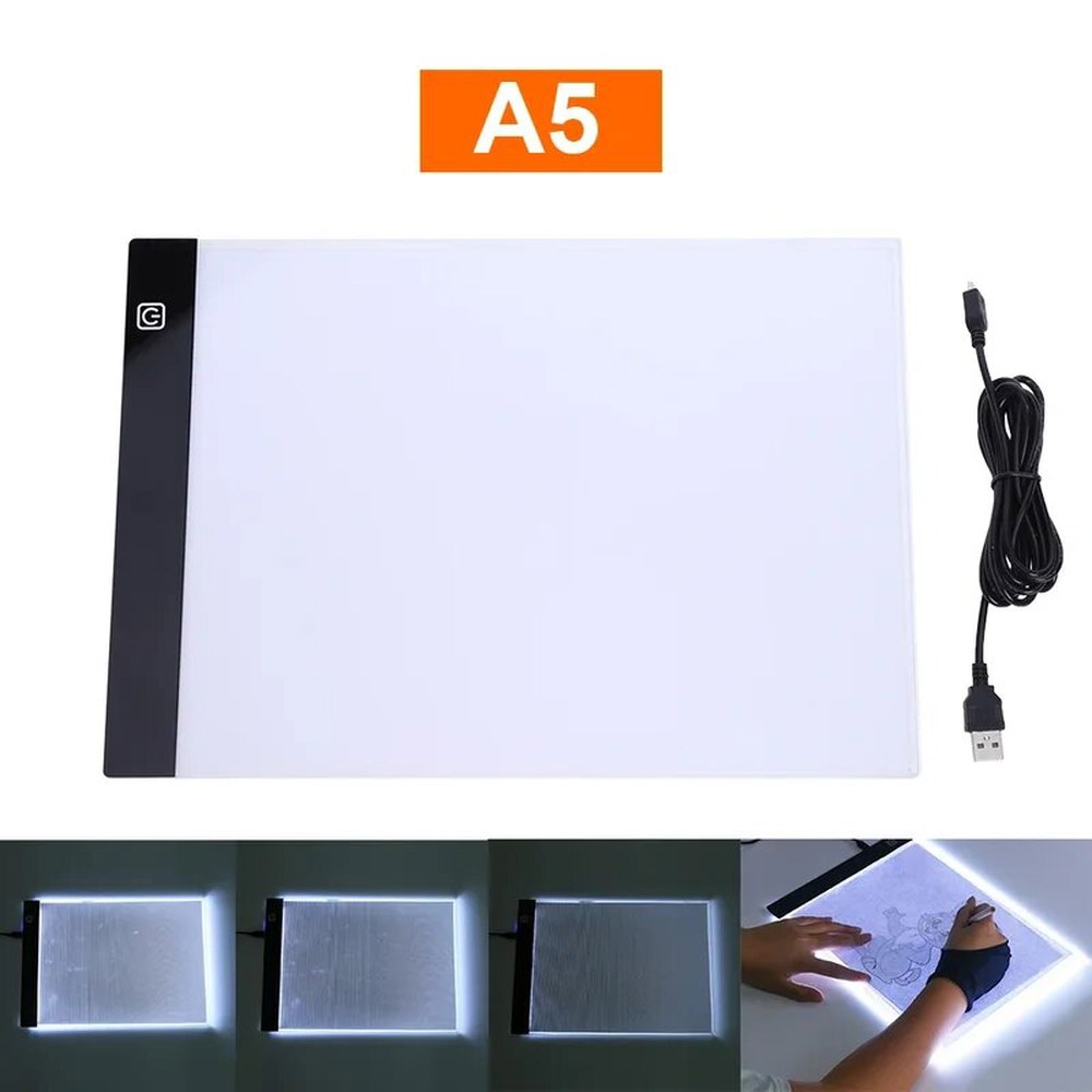 국화 라이트박스 A5 패드 A5/A4 KAKBEIR 디지털 LED 그리기 태블릿 1 A5 3단 USB 라인 작아서 권장 안 함 - 상품 이미지
