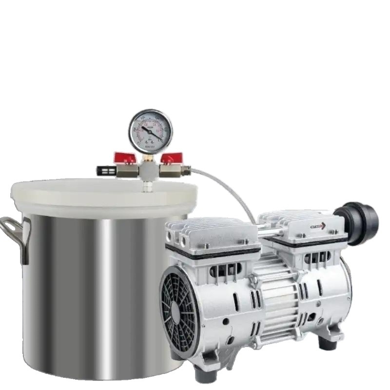 진공 탈포기 산업용 레진 에폭시 실리콘 기포제거 2L 펌프 + 6L 통 - 상품 이미지