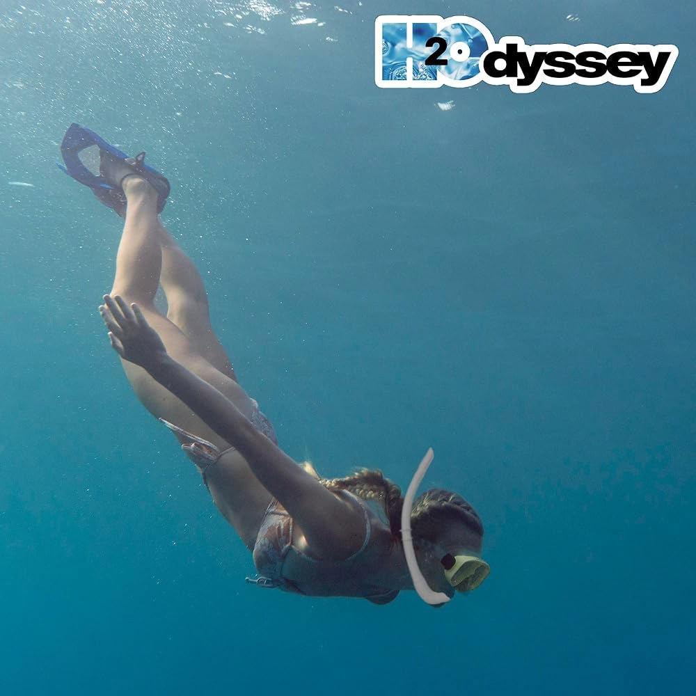 H2Odyssey Snorkel SS-9 프로 롤 적합 공간 스노클 절약형 및 여행 - 보관에 다이빙 초소형 롤업 장비 Periwinkle - 상세 이미지 3