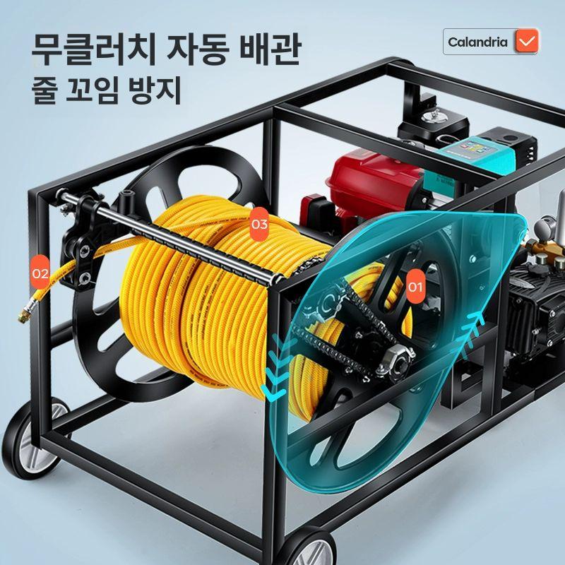 권취기 살포기 고압 원격 리모컨 농업용 살충제 슬라이더 전기 시동 호스 자동 + 리모컨 - 상세 이미지 4