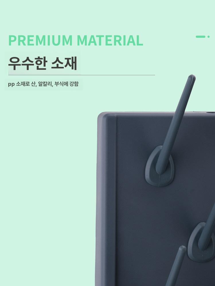 비커건조대 양면 진열대 거치대 플라스크 초자기구 초자 건조대 컵 비커 랙 과학실 스텐 - 상세 이미지 3