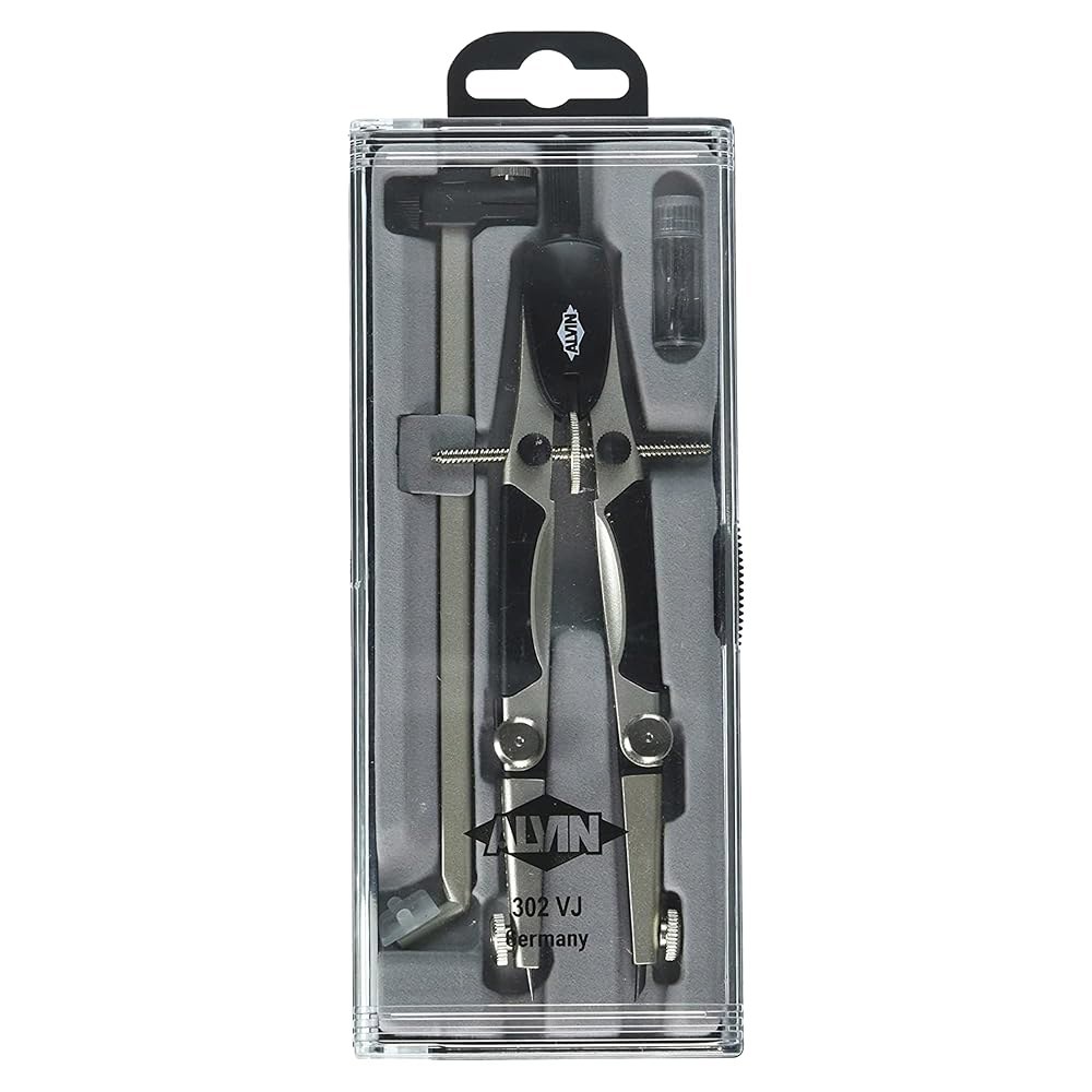 ALVIN 302VJ Speed-Bow 입문 나침반 빔 바 세트, 기하학 및 엔지니어링 키트, 드로잉 건축 도구 - 16.5cm(6.5인치) - 상품 이미지