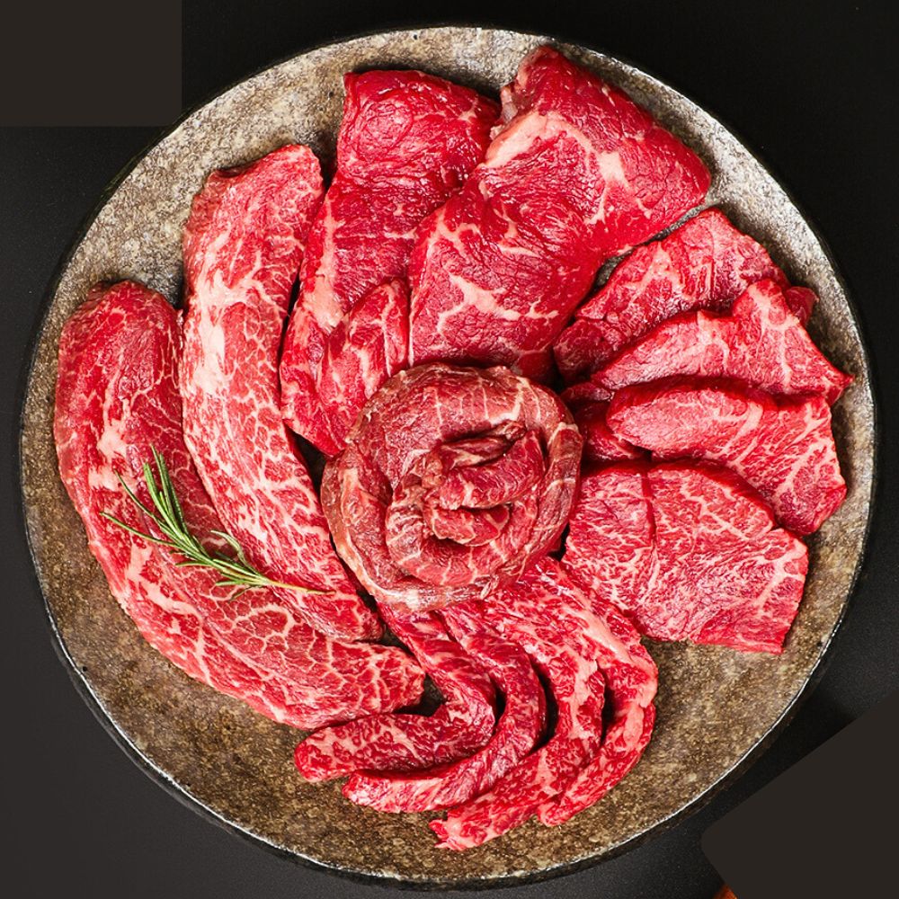 한우 명절준비 세트 1등급 마장동 명품 구이용 소고기 1kg 등심 채끝 안심 갈비 이미지 6