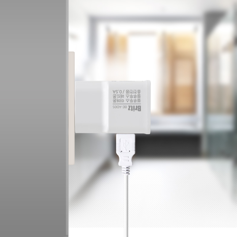 브리츠 블루투스전용 저전력 충전기 어댑터 BE-AD05 (USB - C타입) 0.5A - 상세 이미지 2