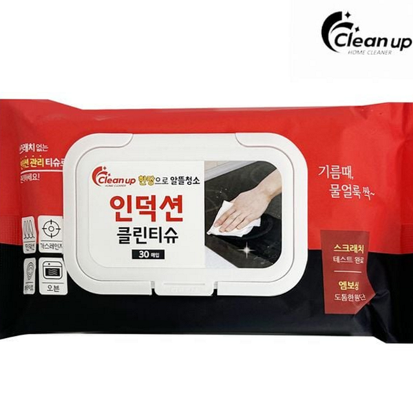다용도 인덕션 청소 티슈 찌든때 가스 렌지 청소 티슈 얼룩제거 - 상품 이미지