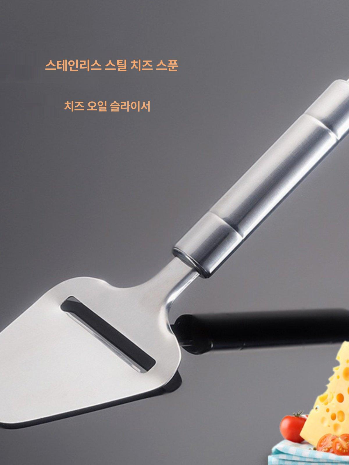 스테이크 나이프 식기세척기용 실버 톱니형 버터 가정용 치즈 스크레이퍼 - 상세 이미지 2