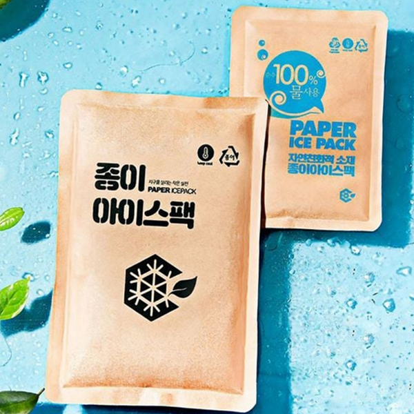 휴대용 종이 아이스팩 재사용 캠핑 아이스팩 도시락 택배 - 상품 이미지