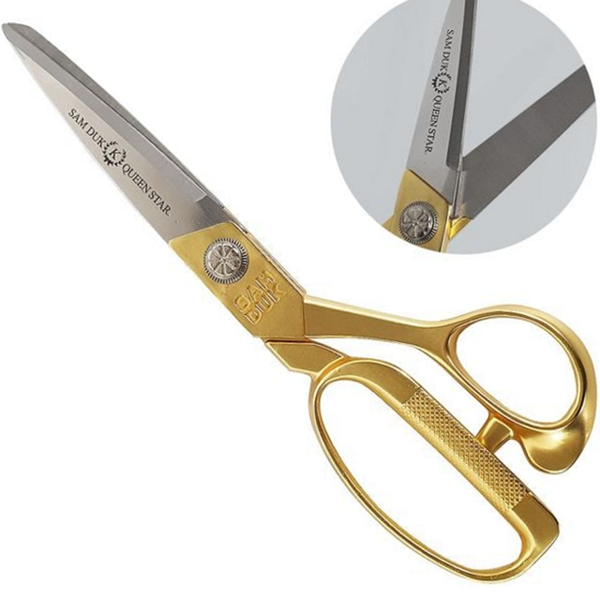 전문가용 원단 재단가위 미싱용 봉제용 고급 가위 금장 - 상품 이미지