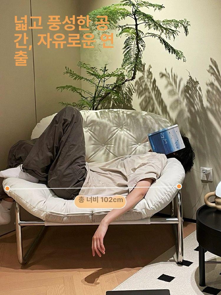 가죽 수유 겸용 거실 암체어 수유의자 1인용 무중력 1 얼룩방지긁힘방지가죽 빈티지블랙 블랙프레임 - 상세 이미지 5