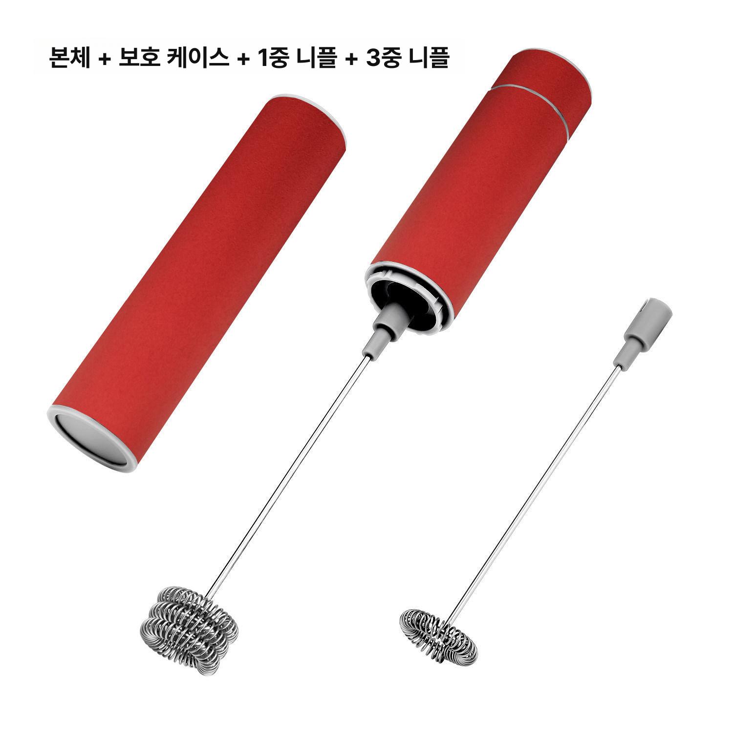 초고속 베이킹 충전식 거품기 믹서 반죽 머랭기 계란 본체 레드 소켓+단층+이중층 배터리 - 상세 이미지 2