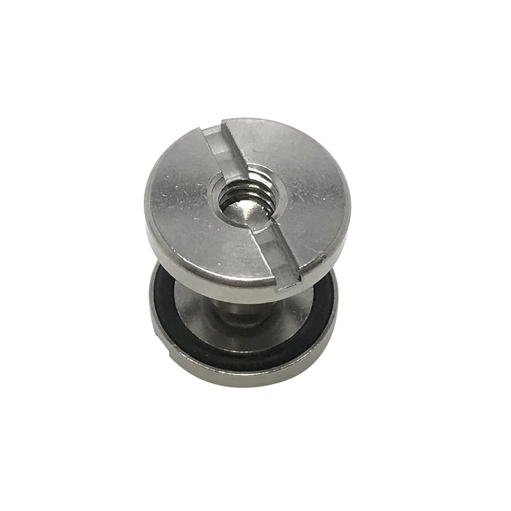 Scuba Choice 플랫 헤드가 있는 x 2피스 액세서리에 스레드, 세트, 0.6cm(1/4인치)-20 장비, 다이빙 하네스, 17mm, 내구성 18mm 및 스테인리스 스틸 - 상세 이미지 2