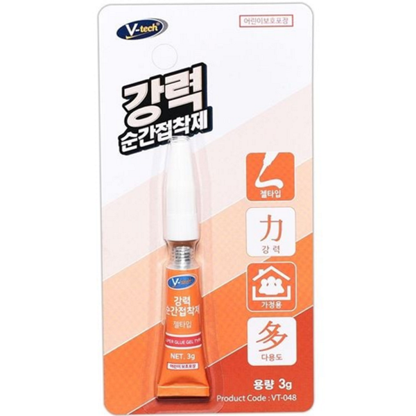 초강력 강력 순간 접착제 고점도 젤 타입 순간 접착제 도자기용 - 상품 이미지