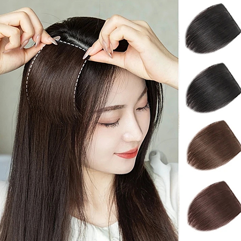 정수리 볼륨업 연출 핀형 미니 부분가발 앞머리 옆머리 숱보완 박대표마켓 - 상품 이미지