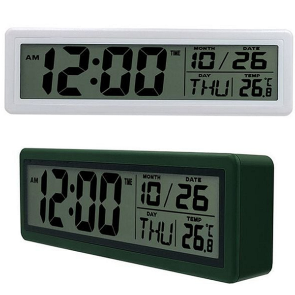 직사각형 디지털 탁상 시계 다기능 전자 탁상 시계 깔끔한 알람