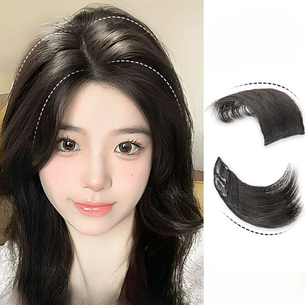 정수리 볼륨업 연출 핀형 미니 부분가발 앞머리 옆머리 숱보완 박대표마켓 - 상세 이미지 2