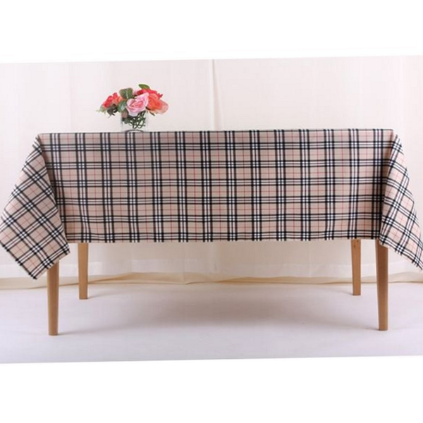 직사각형 방수 식탁보 북유럽 체크 테이블보 주방용테이블 다이닝