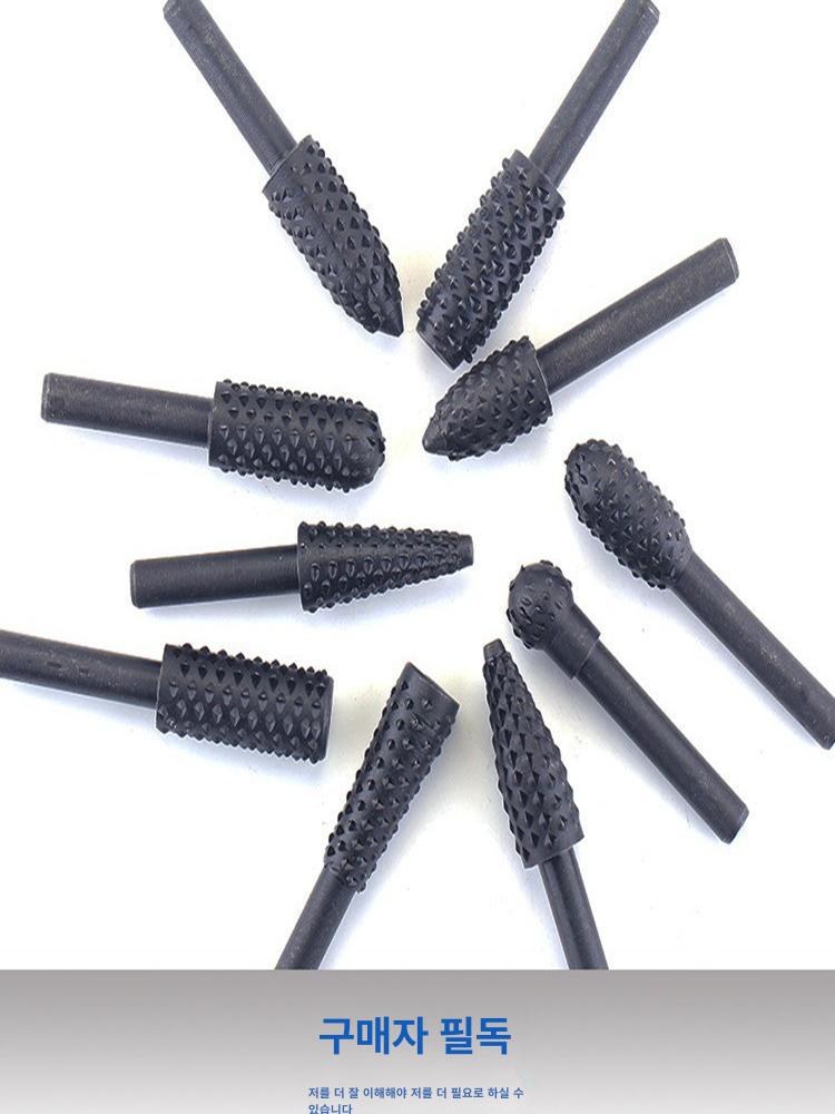 홈파는 목공비트 깊이조절 이중기리 강철 포켓홀 하드우드 10피스 세트 6.25 x 12mm - 상품 이미지