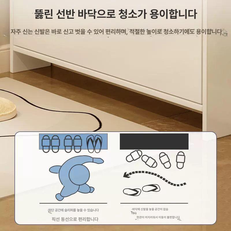 초슬림 신발장 틈새 신발정리 자취방 수납장 얇은 정리대 현관 좁은 옷걸이 - 상세 이미지 3