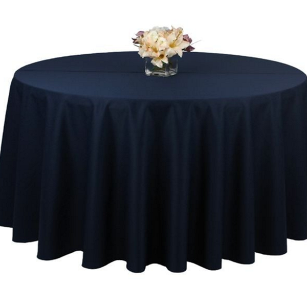 폴리에스테르 원형 식탁보 전시용 원형 테이블보 탁자보 행사용 대형 다크