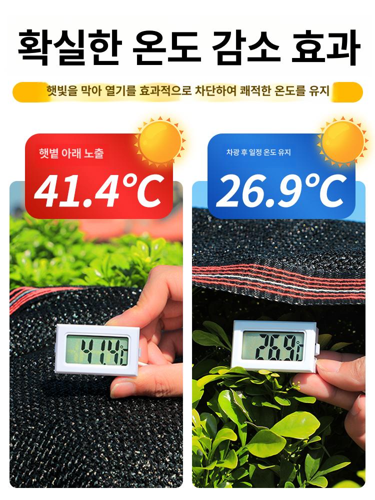 차광막 가림막 썬쉐이드 그늘막 캐노피형 자외선 차단 2m x 1m 88바늘 - 상세 이미지 2