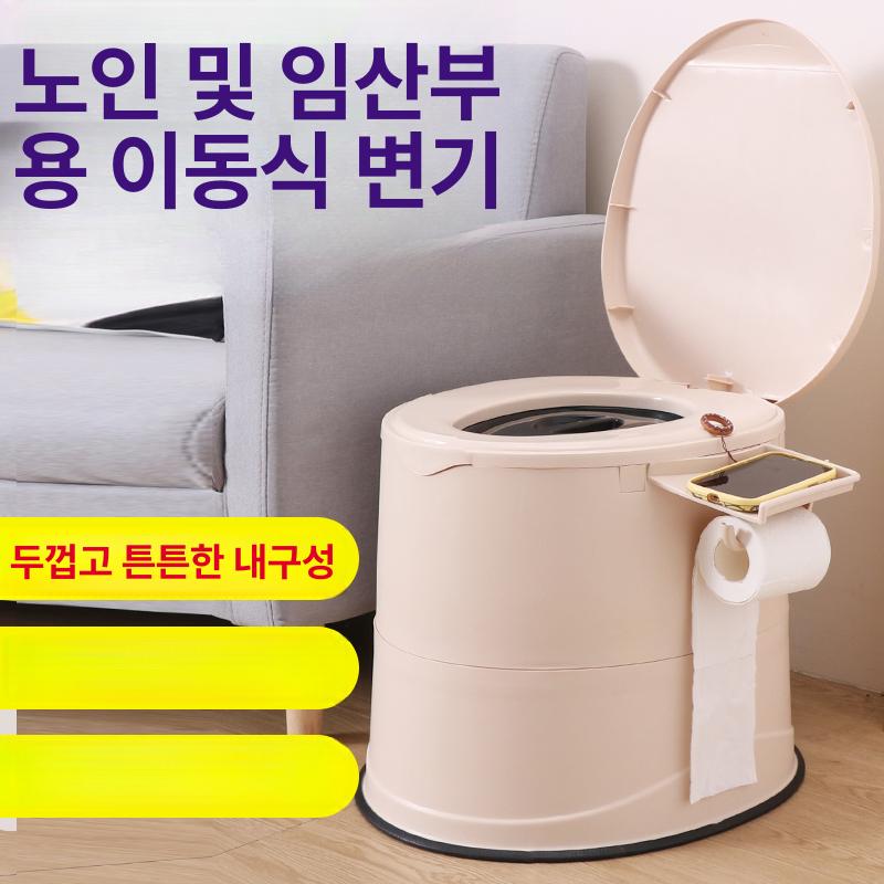 휴대용 좌변기 농막용 차박용 변기 간이 화장실 비상용 그레이 레벨1 - 상세 이미지 3