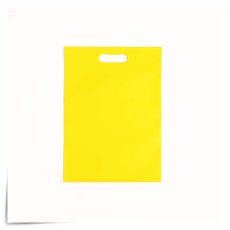 부직포 가방 노란색 무지 쇼핑백 에코백 장바구니 선물