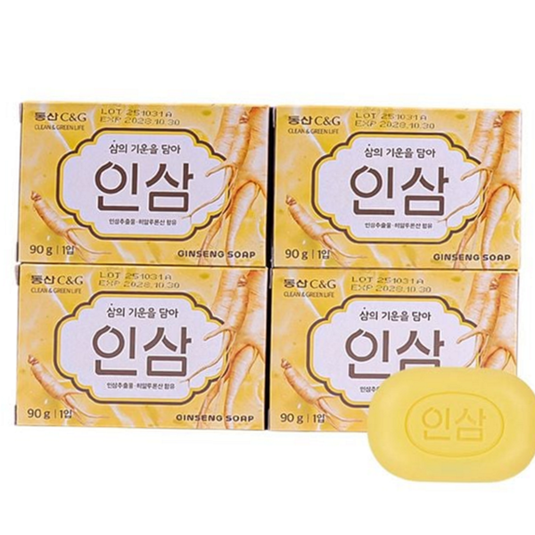 온가족 인삼 비누 약산성 비누 피부 세안 - 상품 이미지