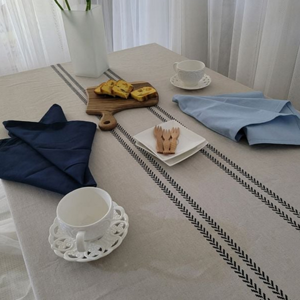 모던 린넨 식탁보 홈카페 린넨 테이블보 주방테이블 인테리어