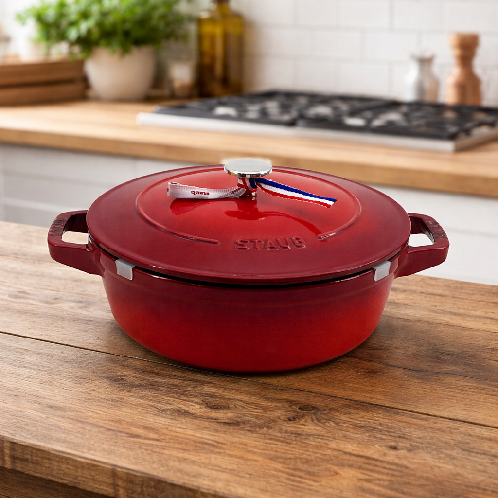 스타우브 STAUB 전골냄비 24cm 체리 145392406-B 프랑스 B품 - 상품 이미지