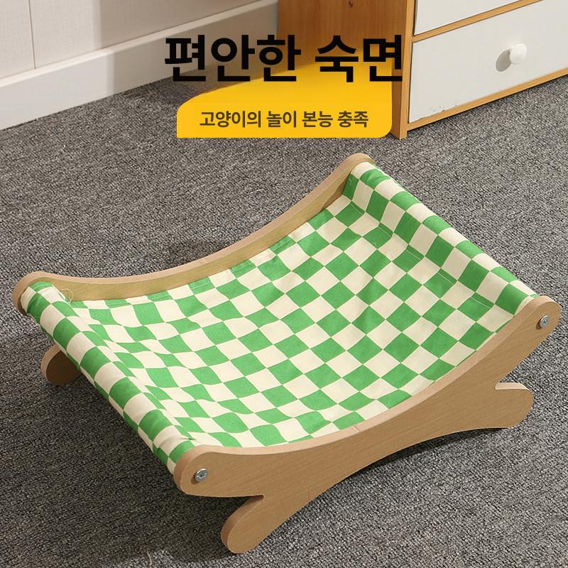 고양이 스크래쳐 스크레쳐 펫퓨전 매트 원목 침대 원형 장난감 반영구 - 상세 이미지 3