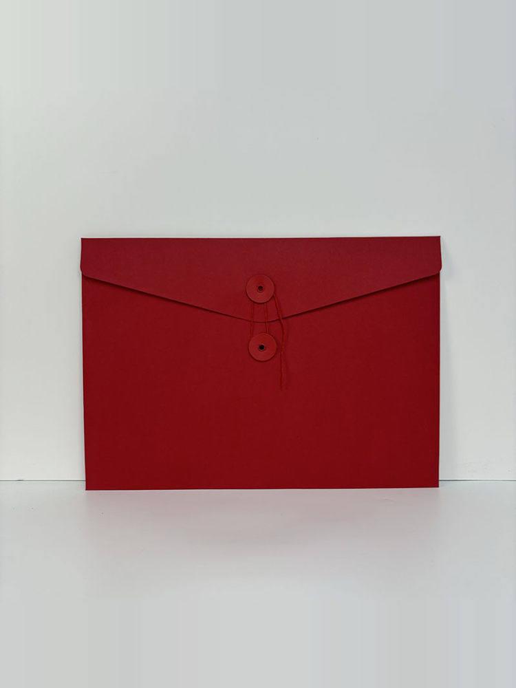 앨범용 문서 봉투 크래프트 잠금 사진 보관 투명 사무용 레드a5사이즈 10개23 x 16cm - 상세 이미지 2