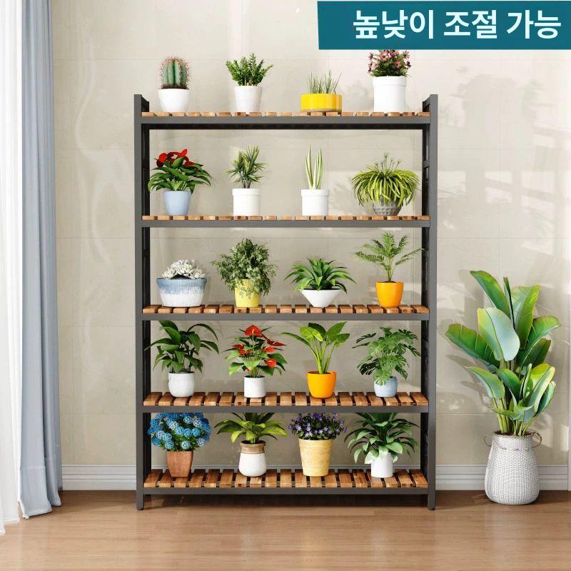 베란다 이동식 화분 선반 디피 매대 정리대 진열장 프레임 거실 꽃대 거치대 - 상세 이미지 4