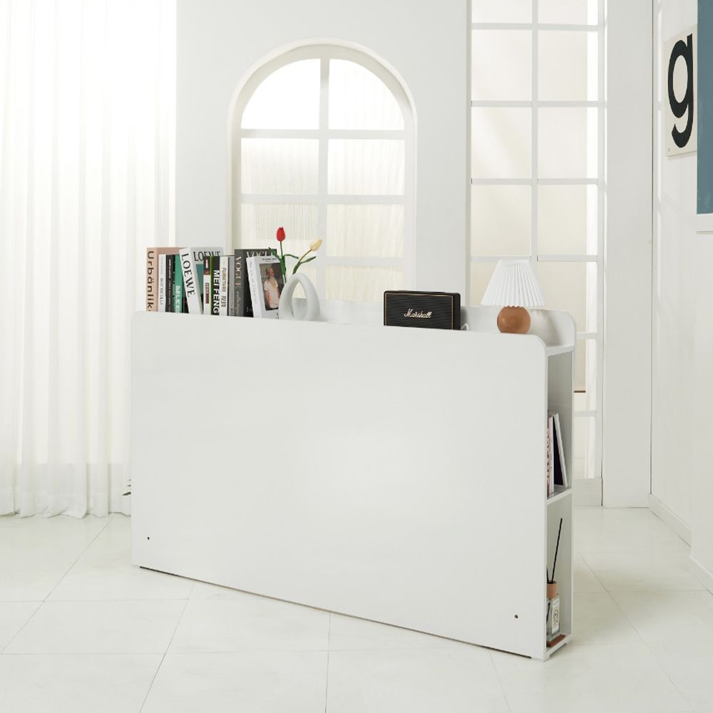 가구의서 침대헤드 틈새수납장 1110x210x952mm, 1단, 화이트 - 상품 이미지