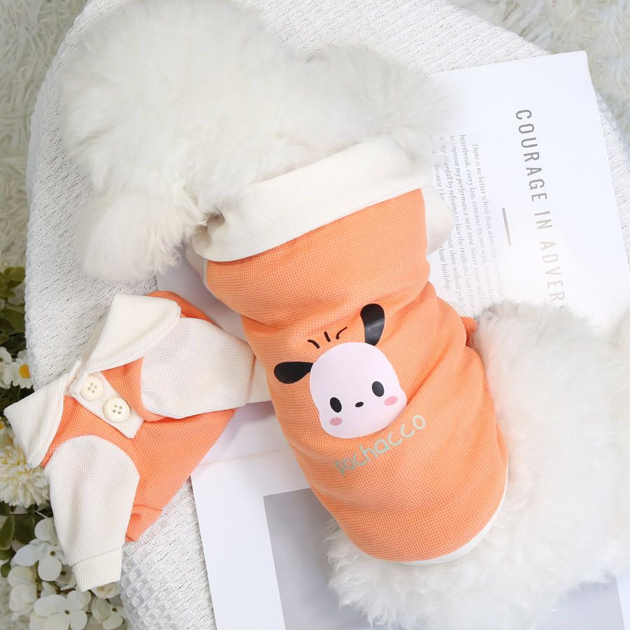 산리오 애견 옷 의류 고양이 강아지 봄 가을 셔츠 쿠로미 포차코 시나모롤 마이멜로디 오렌지 포차코 XS 가슴둘레30cm0.5-1.0kg - 상세 이미지 5