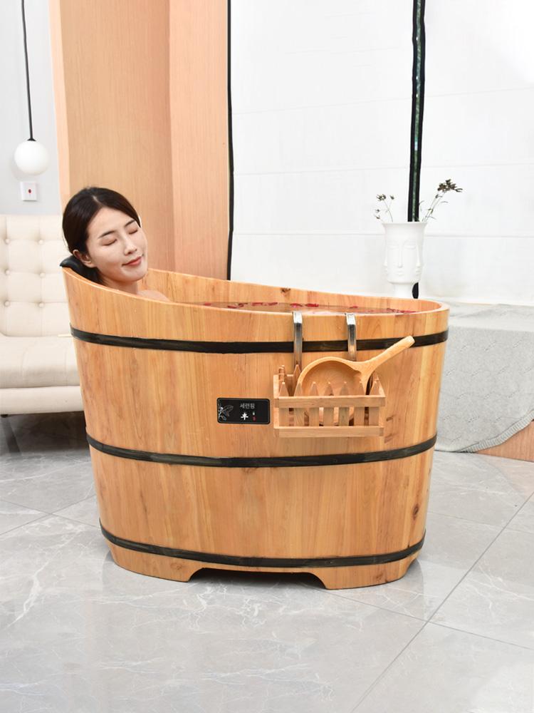 가정용 반신욕통 대형 반신욕 간이 목욕통 반신욕기 어른 에그형 0.8m x 0.59m x 0.73m - 상품 이미지