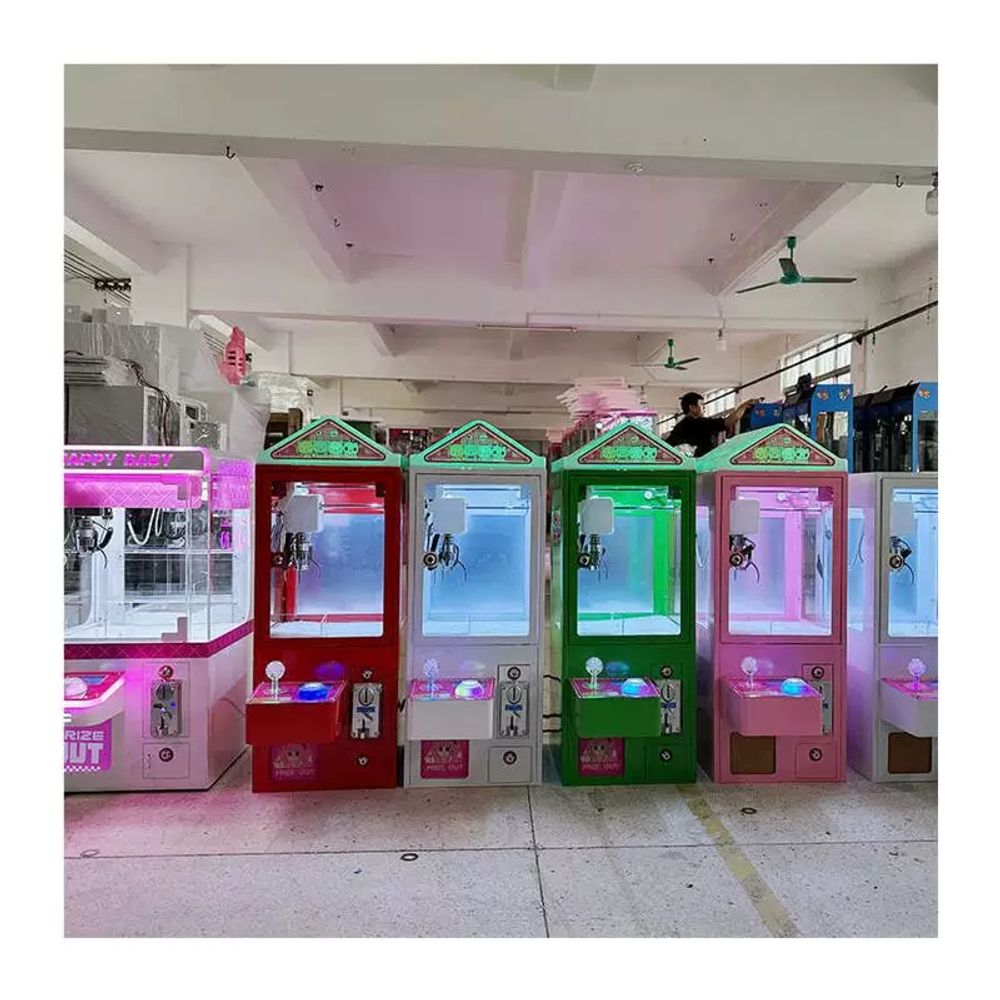 캡슐 미니 인형 뽑기 크레인 기계 문방구 장난감 캔디 A. 신상 럭셔리 반절 핑크 - 상세 이미지 5