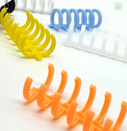 헬로라일락 셀프 제본 6공링 제본용스프링 플라스틱제본링