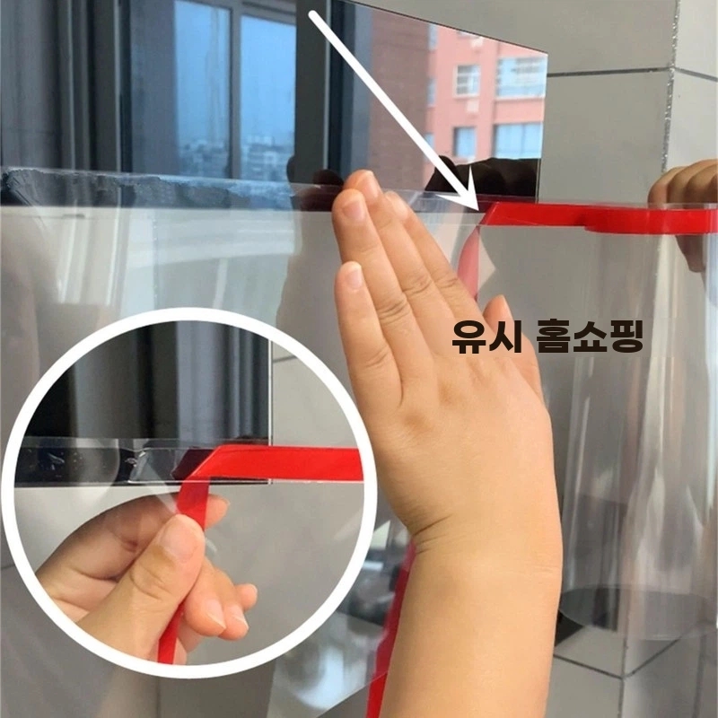 주방후드가드 레인지 투명 1. 2m 커 A. 상단 흡입 처짐 15cm후드 높이 약 65cm - 상세 이미지 4