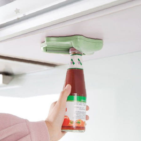 주방용 벽부착 자동 병뚜껑 개봉기 캔따개 음료수 탄산수 페트병 마개 제거 도구