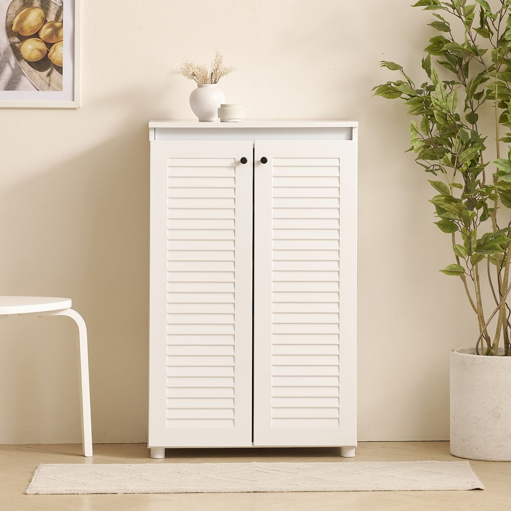 가구의서 갤러리 신발장 600x315x963mm, 4단, 화이트 - 상품 이미지