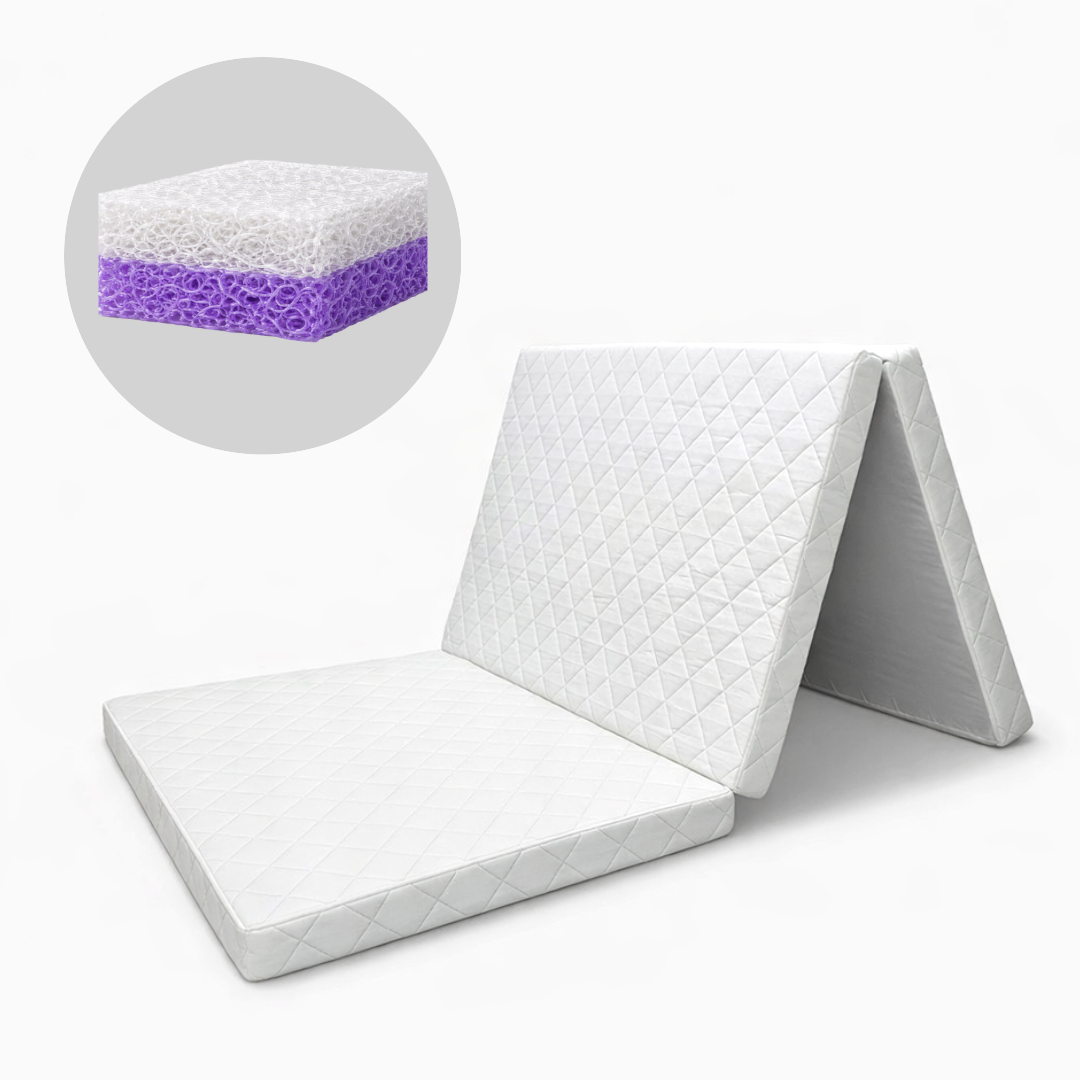 솜스 허리에좋은 접이식매트리스 토퍼매트리스 단단한 3단접이식 바닥