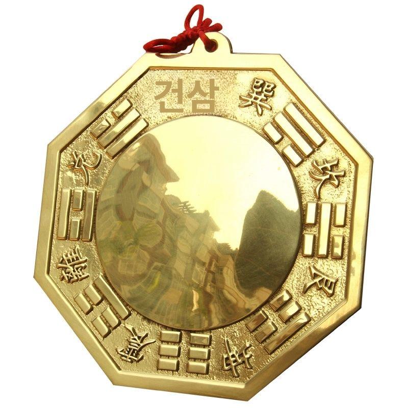 팔괘 거울 태극권 장식품 오목 볼록렌즈 부적 음양 태극 6.5cm 팔괘 볼록 거울 - 상품 이미지