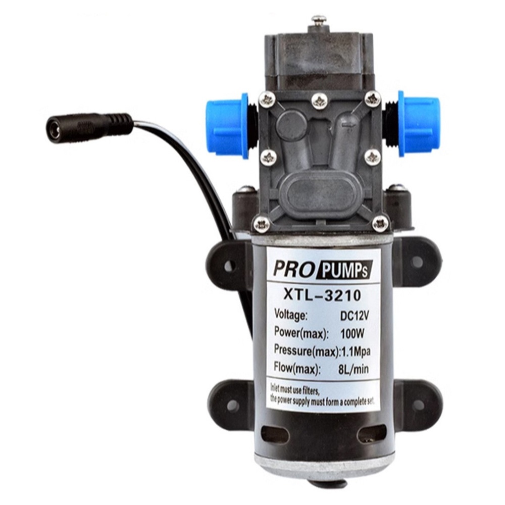 수중모터 100w 다이어프램 12v 고압 워터펌프 8Lmin 농업용 차량용 세차용 자흡식 - 상품 이미지
