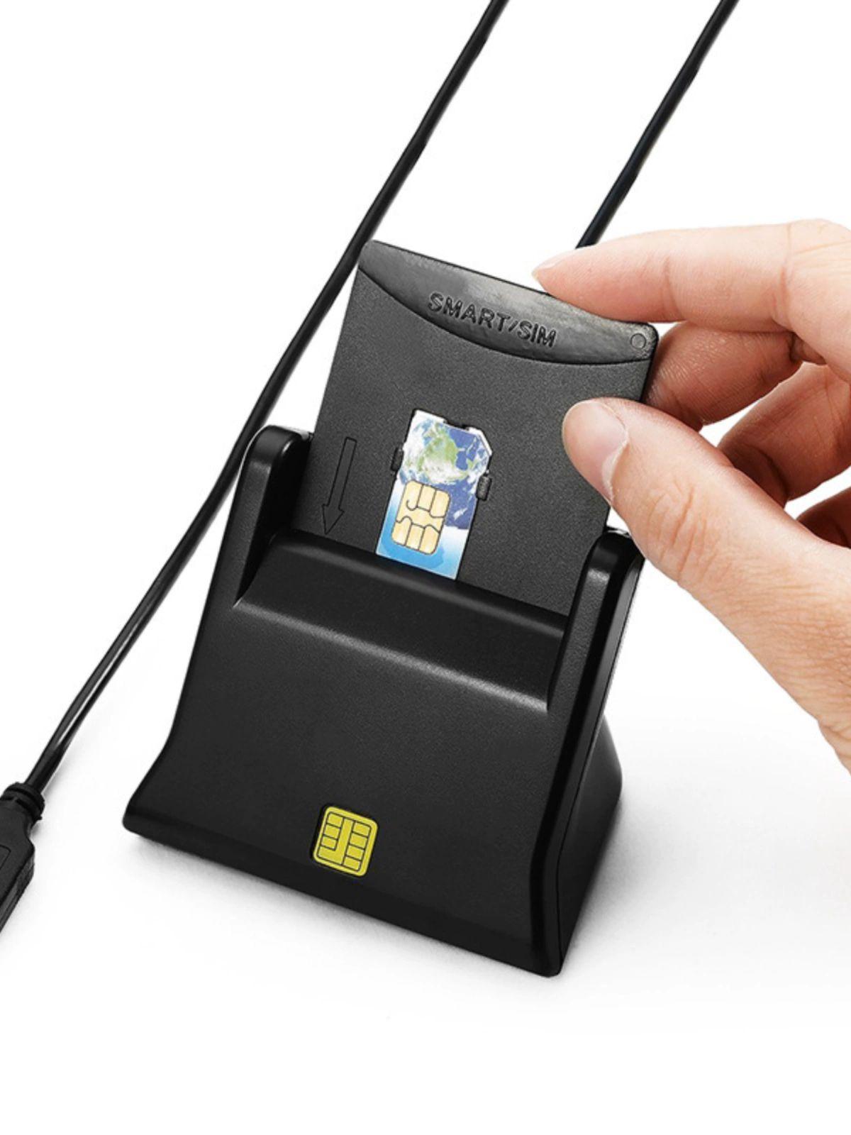 유심칩 리더기 모바일 USB 노트북 메모리 핸드폰 블랙 SCR2 중성 usb2.0 - 상세 이미지 3
